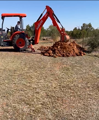 Excavation start for storm shelter installation in Spur TX — Sheltris